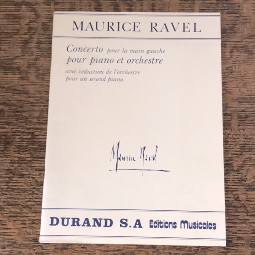 Maurice Ravel Concerto pour la main gauche Piano 2nd piano and Orchestra Durand
